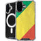 Republic of the Congo Flag Distressed iPhone 16 Plus MagSafe Case